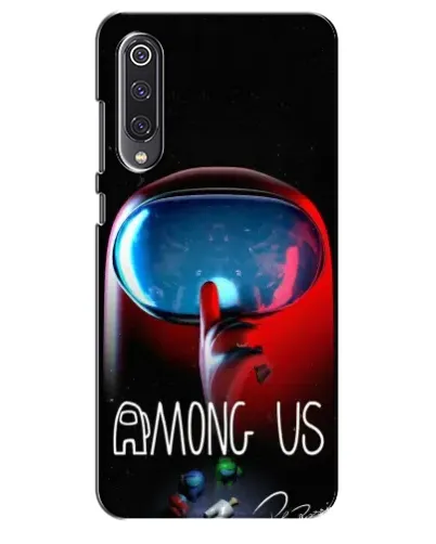 Чехол для Xiaomi Mi 9 SE с картинкой «Красный импостер — макро»