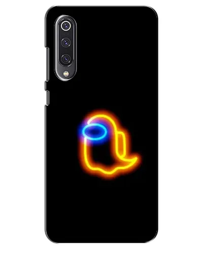 Чехол для Xiaomi Mi 9 SE с картинкой «Among Us неоновое сияние»