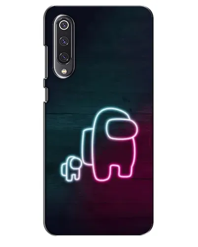 Чехол для Xiaomi Mi 9 SE с картинкой «Among Us неон-арт»