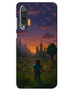 Чехол для Xiaomi Mi 9 SE с картинкой «Стив у башни» Чехол для Xiaomi Mi 9 SE с картинкой «Стив у башни»