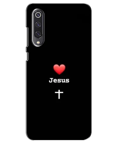 Чехол для Xiaomi Mi 9 SE с картинкой «Сердце - Jesus»