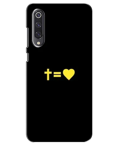 Чехол для Xiaomi Mi 9 SE с картинкой «Сердце и Крест»