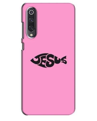 Чехол для Xiaomi Mi 9 SE с картинкой «Розовый символ  Jesus»