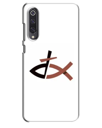 Чехол для Xiaomi Mi 9 SE с картинкой «Рыба и крест»