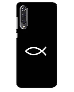 Чехол для Xiaomi Mi 9 SE с картинкой «Символ рыбы Jesus»