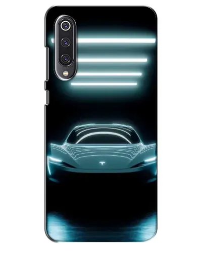 Чехол для Xiaomi Mi 9 SE с картинкой «Tesla в неоне» Чехол для Xiaomi Mi 9 SE с картинкой «Tesla в неоне»