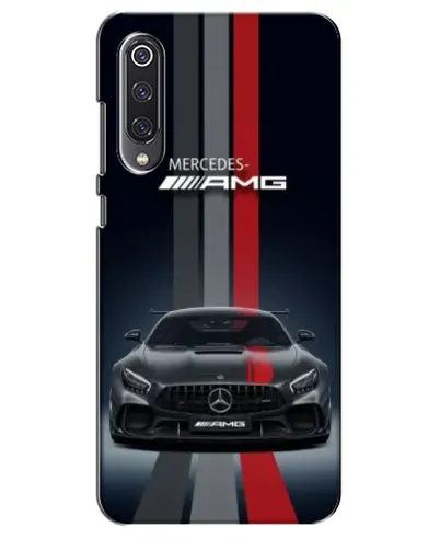 Чехол для Xiaomi Mi 9 SE с картинкой «Mercedes — белый карбон»