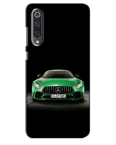 Чехол для Xiaomi Mi 9 SE с картинкой «Mercedes — неоновый лого»