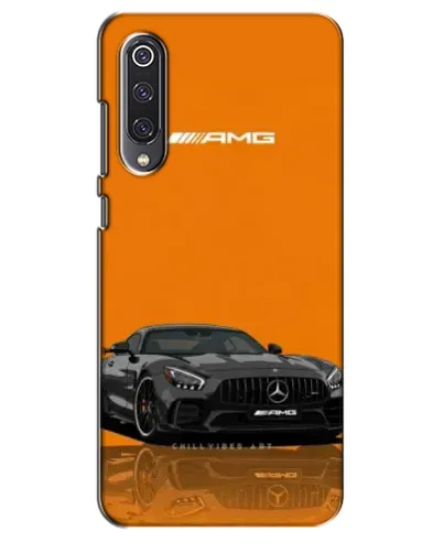 Чехол для Xiaomi Mi 9 SE с картинкой «Оранжевый Mercedes AMG»