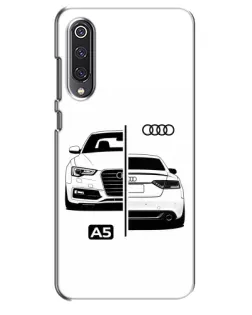 Чехол для Xiaomi Mi 9 SE с картинкой «Audi — контрастный дизайн» Чехол для Xiaomi Mi 9 SE с картинкой «Audi — контрастный дизайн»