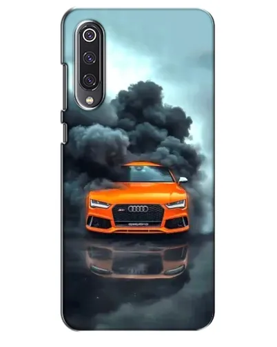 Чехол для Xiaomi Mi 9 SE с картинкой «Audi в облаках дыма»