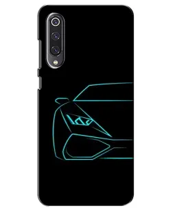 Чехол для Xiaomi Mi 9 SE с картинкой «Голубой силуэт Lamborghini» Чехол для Xiaomi Mi 9 SE с картинкой «Голубой силуэт Lamborghini»