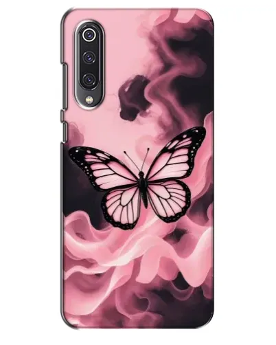 Чехол для Xiaomi Mi 9 SE с картинкой «Бабочка в дыму»