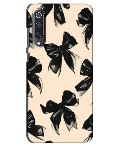 Чехол для Xiaomi Mi 9 SE с картинкой «Паттерн черные банты»