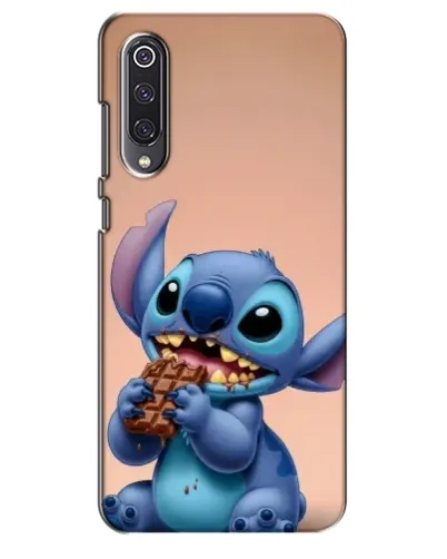 Чехол для Xiaomi Mi 9 SE с картинкой «Стич ест шоколад»