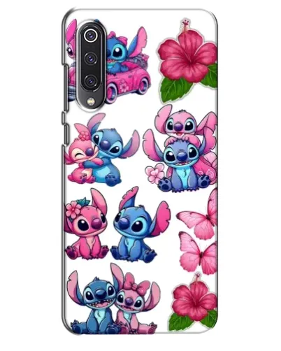 Чехол для Xiaomi Mi 9 SE с картинкой «Стикеры Stitch и Angel»