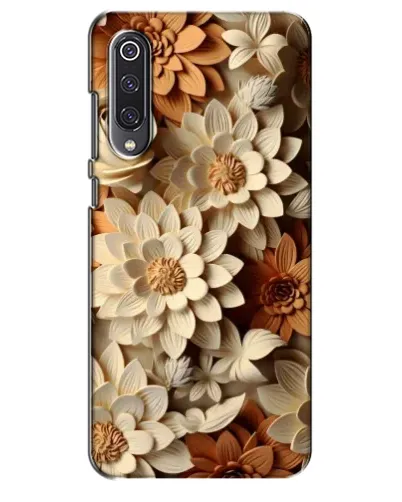 Чехол для Xiaomi Mi 9 SE с картинкой «Бежевый флористический декор» Чехол для Xiaomi Mi 9 SE с картинкой «Бежевый флористический декор»
