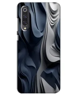 Чехол для Xiaomi Mi 9 SE с картинкой «Объемные синие складки» Чехол для Xiaomi Mi 9 SE с картинкой «Объемные синие складки»