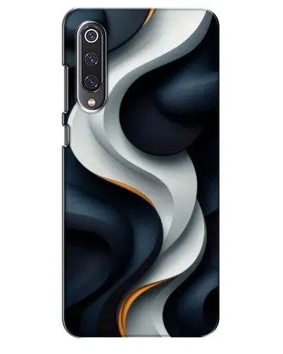 Чехол для Xiaomi Mi 9 SE с картинкой «Объемные черно-белые ленты» Чехол для Xiaomi Mi 9 SE с картинкой «Объемные черно-белые ленты»