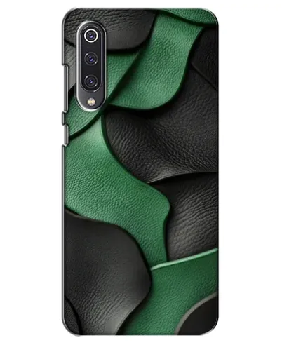 Чехол для Xiaomi Mi 9 SE с картинкой «Зеленые кожаные волны» Чехол для Xiaomi Mi 9 SE с картинкой «Зеленые кожаные волны»