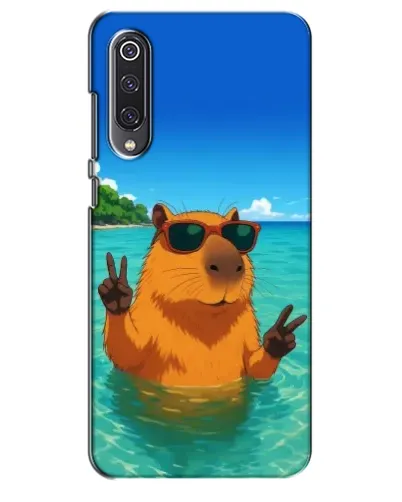 Чехол для Xiaomi Mi 9 SE с картинкой «Морская капибара»