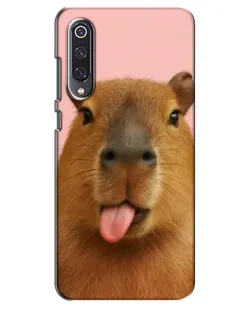 Чехол для Xiaomi Mi 9 SE с картинкой «Капибара с языком» Чехол для Xiaomi Mi 9 SE с картинкой «Капибара с языком»
