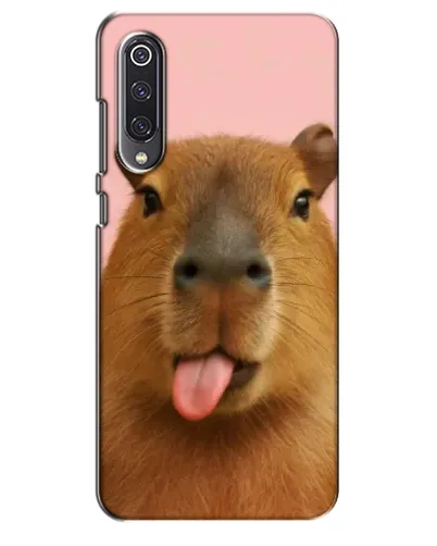 Чехол для Xiaomi Mi 9 SE с картинкой «Капибара с языком»