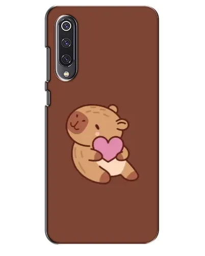 Чехол для Xiaomi Mi 9 SE с картинкой «Капибара с сердцем»