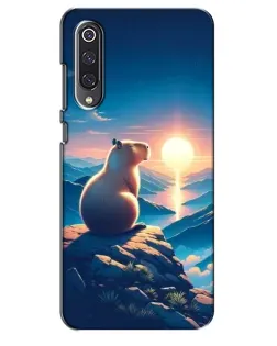 Чехол для Xiaomi Mi 9 SE с картинкой «Закат солнца с капибарой» Чехол для Xiaomi Mi 9 SE с картинкой «Закат солнца с капибарой»
