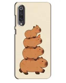 Чехол для Xiaomi Mi 9 SE с картинкой «Башня из капибар» Чехол для Xiaomi Mi 9 SE с картинкой «Башня из капибар»