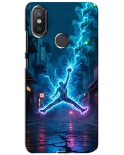Чехол для Xiaomi Mi A2 Lite с картинкой «Jordan Gold Jumpman»
