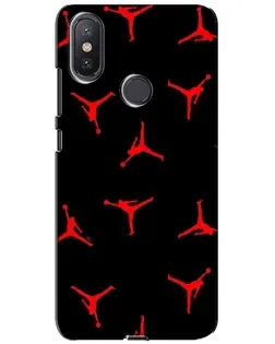 Чехол для Xiaomi Mi A2 Lite с картинкой «Jordan Red Pattern»