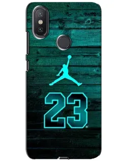 Чехол для Xiaomi Mi A2 Lite с картинкой «Jordan Cyan 23»