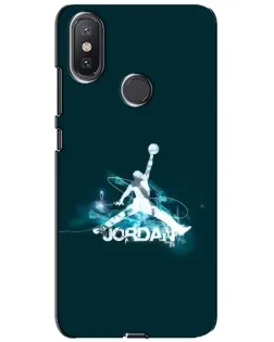 Чехол для Xiaomi Mi A2 Lite с картинкой «Jordan Blue Fire»