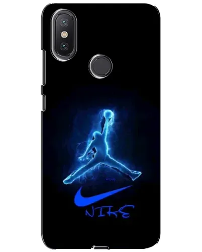 Чехол для Xiaomi Mi A2 Lite с картинкой «Jordan Neon Blue»