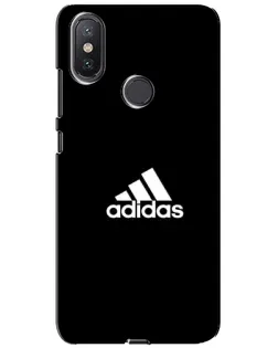 Чехол для Xiaomi Mi A2 Lite с картинкой «Черная классика Adidas»