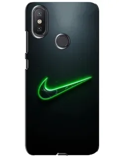Чехол для Xiaomi Mi A2 Lite с картинкой «Неоновый контур Nike» Чехол для Xiaomi Mi A2 Lite с картинкой «Неоновый контур Nike»