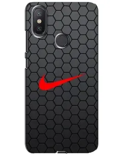Чехол для Xiaomi Mi A2 Lite с картинкой «Nike — карбоновая сетка» Чехол для Xiaomi Mi A2 Lite с картинкой «Nike — карбоновая сетка»