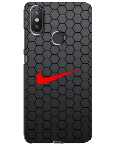 Чехол для Xiaomi Mi A2 Lite с картинкой «Nike — карбоновая сетка»