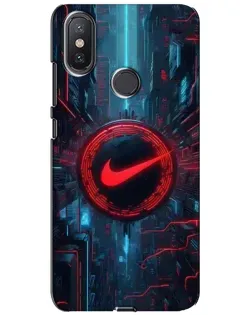 Чехол для Xiaomi Mi A2 Lite с картинкой «Техногенный стиль Nike» Чехол для Xiaomi Mi A2 Lite с картинкой «Техногенный стиль Nike»