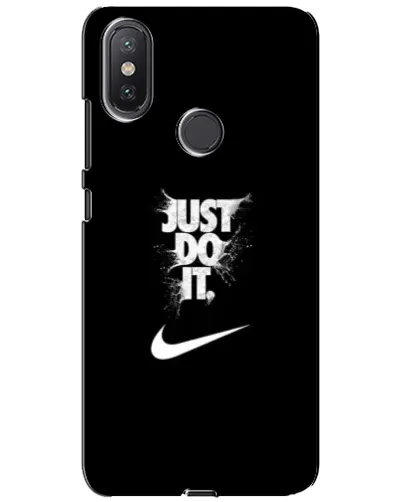 Чехол для Xiaomi Mi A2 Lite с картинкой «Текстовый принт Nike»