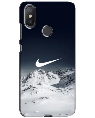 Чехол для Xiaomi Mi A2 Lite с картинкой «Nike — зимние горы»