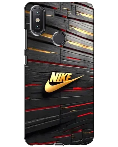 Чехол для Xiaomi Mi A2 Lite с картинкой «Золотой Nike на металле»