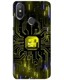 Чехол для Xiaomi Mi A2 Lite с картинкой «Nike — золотая искра» Чехол для Xiaomi Mi A2 Lite с картинкой «Nike — золотая искра»