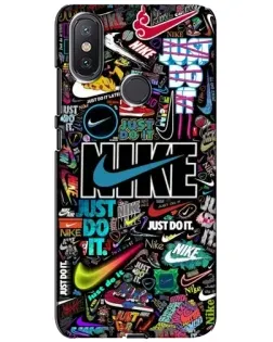 Чехол для Xiaomi Mi A2 Lite с картинкой «Яркий коллаж Nike» Чехол для Xiaomi Mi A2 Lite с картинкой «Яркий коллаж Nike»