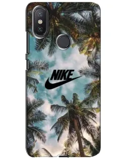 Чехол для Xiaomi Mi A2 Lite с картинкой «Тропический принт Nike» Чехол для Xiaomi Mi A2 Lite с картинкой «Тропический принт Nike»