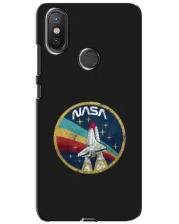 Чехол для Xiaomi Mi A2 Lite с картинкой «NASA — эмблема миссии»
