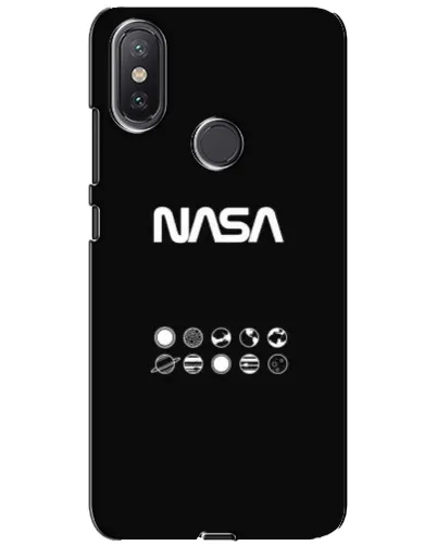Чехол для Xiaomi Mi A2 Lite с картинкой «NASA — технический принт»