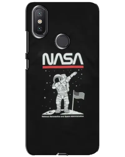 Чехол для Xiaomi Mi A2 Lite с картинкой «NASA — шагаем по Луне»