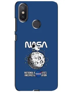 Чехол для Xiaomi Mi A2 Lite с картинкой «NASA — лунная миссия»